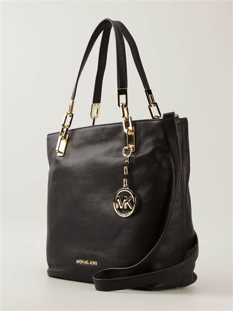 black and gold michael kors|michael kors large black tote.